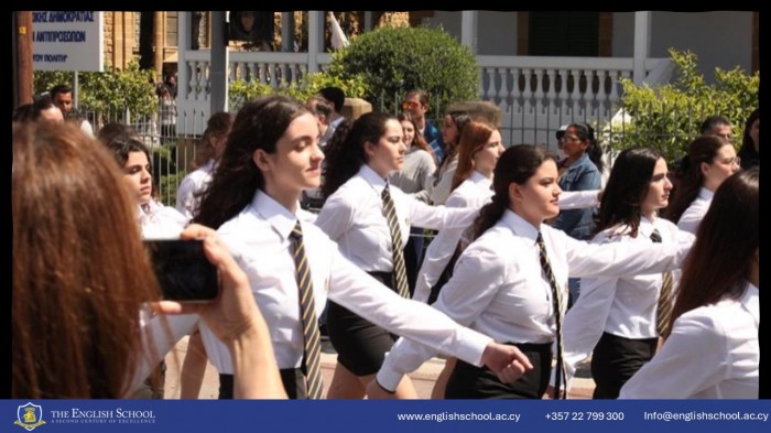 School's Proud Presence at the 25th March Nicosia Parade